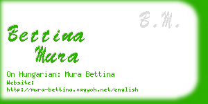 bettina mura business card